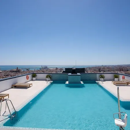Sky View Design And Relax View With Free Parking Apartment Malaga